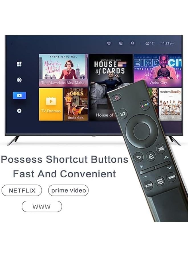 جهاز تحكم عن بعد عالمي متوافق مع تلفاز سامسونج الذكي LCD LED UHD QLED 4K HDR، مع أزرار نتفليكس برايم فيديو وWWW BN59 01358D