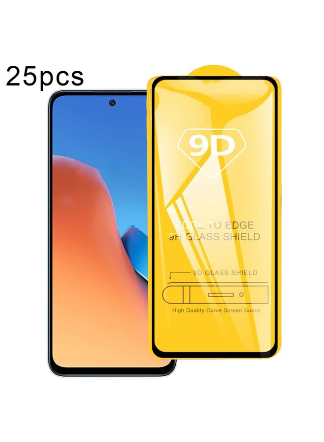 Screen Protector For Xiaomi Redmi 12 / 12R / 12 5G / Note 12R / Poco M6 Pro 25pcs 9D Full Glue Screen Tempered Glass Film