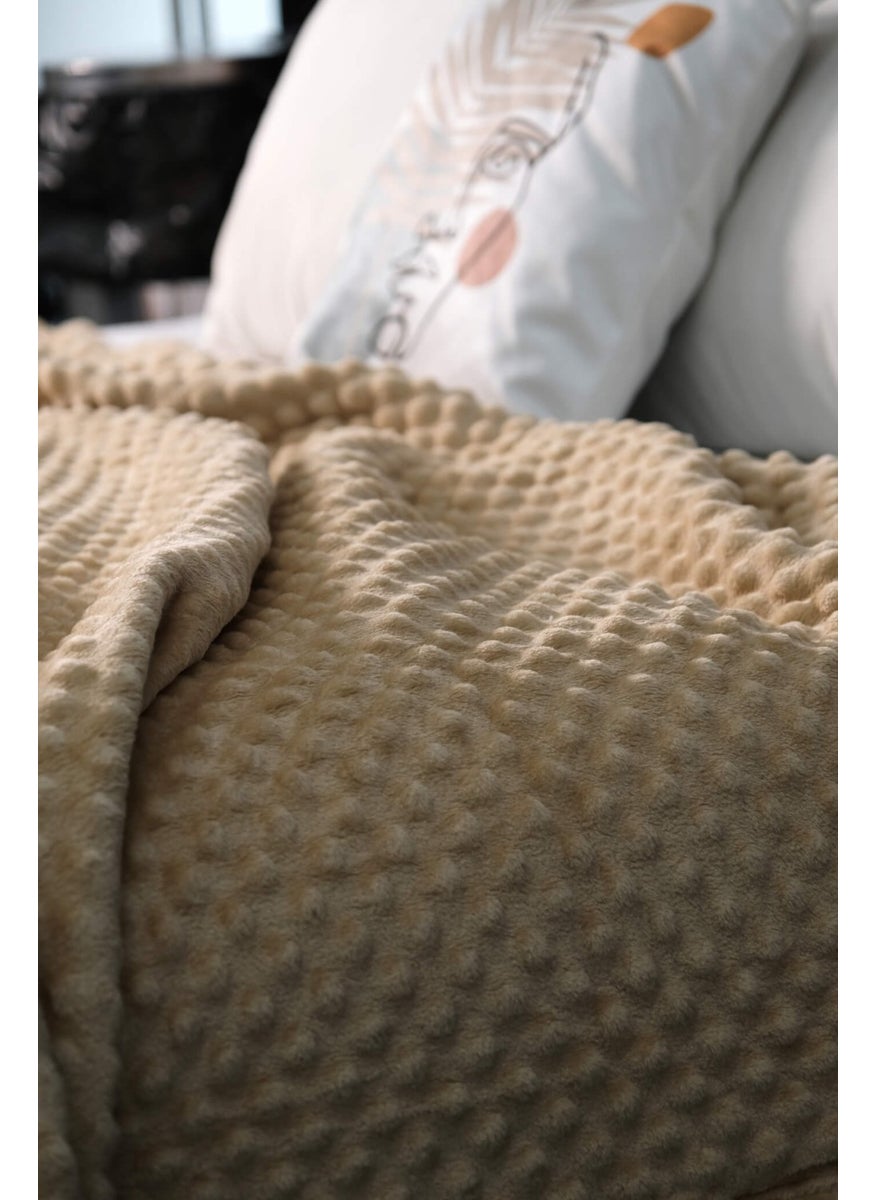 Favora Mink Bud Double Blanket - Beige  - Image 3