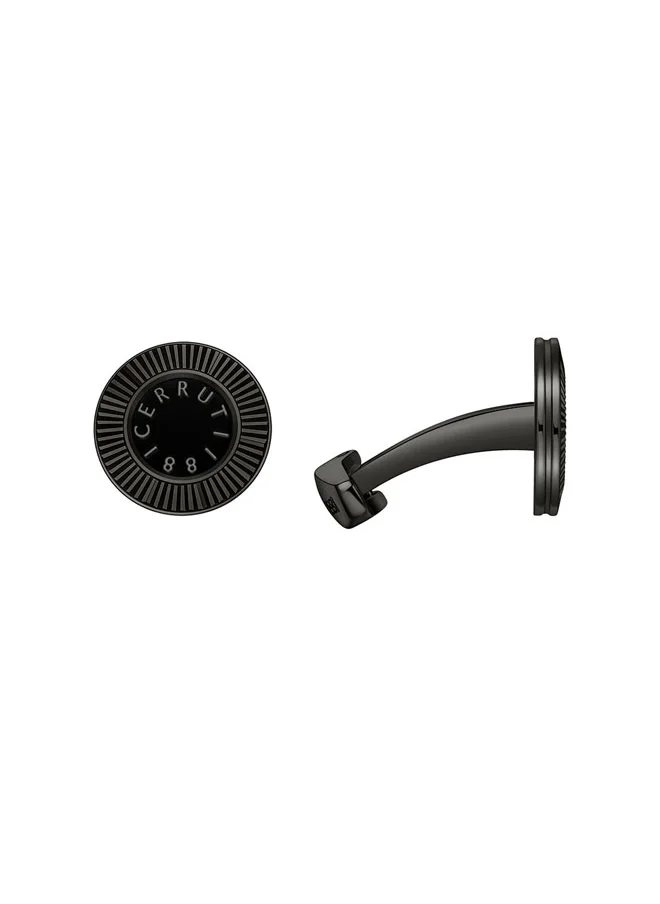 شيروتي 1881 Gents Cufflink Black â€“ Modern and Versatile Men's Accessory