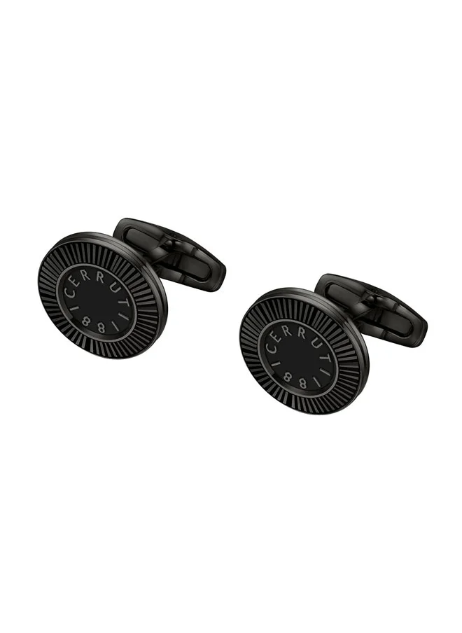 شيروتي 1881 Gents Cufflink Black â€“ Modern and Versatile Men's Accessory