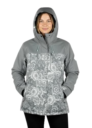 Roxy Women's Jetty Block Jacket – 10K Waterproof, Insulated Snow Jacket, PFAS-Free, Recycled Fabric, Grey Mix, Medium - Image 5