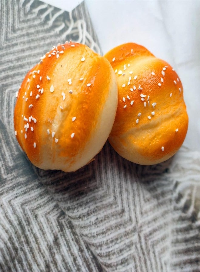 Jilukibo 3 عبوة كعكة مزيفة واقعية من البولي يوريثان، نموذج خبز سمسم حقيقي لتزيين حفلات المنزل والتصوير الفوتوغرافي - Image 5