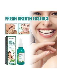 Fresh Breath Essence-Bad Breath Treatment for Adults,100% natural anti bacterial Dry and Bad Mouth Smell Removing Drops – Easy to Carry and Handy Fresh Breath Oil-serum 30 ml