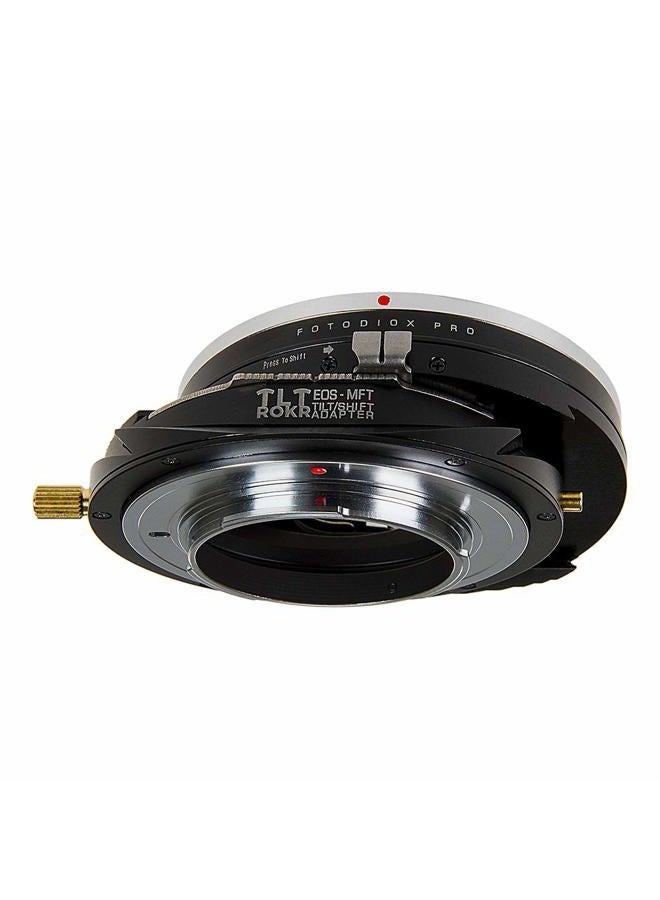 Fotodiox محول عدسة برو تلت روكر - محول عدسة تيلت/شيفت لكاميرات كانون EOS (EF/EF-S) D/SLR إلى كاميرات ميرورليس مايكرو فور ثيردز (MFT, M4/3) - Image 4