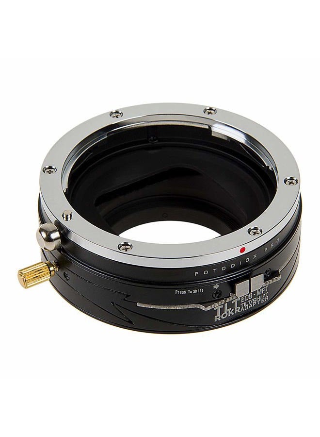 Fotodiox محول عدسة برو تلت روكر - محول عدسة تيلت/شيفت لكاميرات كانون EOS (EF/EF-S) D/SLR إلى كاميرات ميرورليس مايكرو فور ثيردز (MFT, M4/3) - Image 2