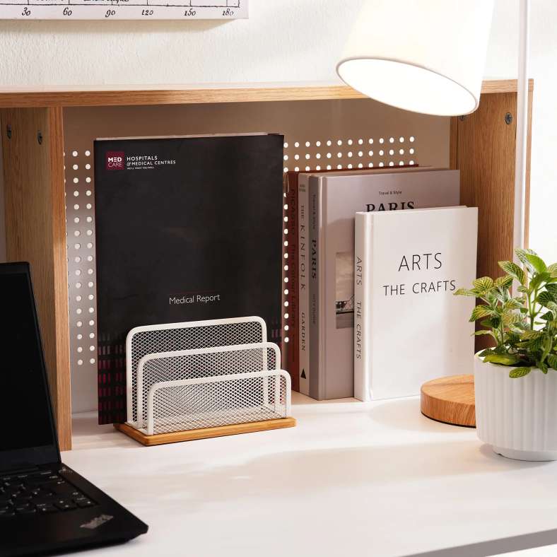 Pan Home Spectrum Multi File Holder 18x9.5x14.7cm - White - 262HHT9900371 - Image 1