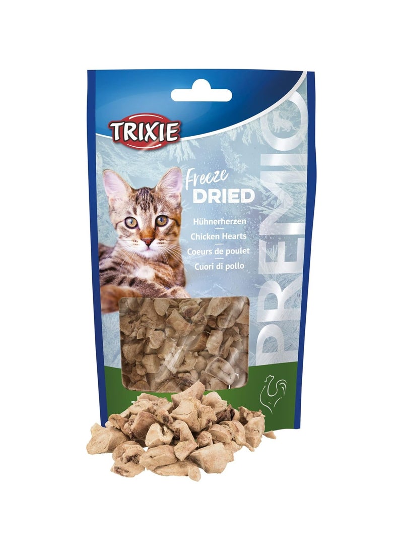 Trixie Premio Freeze Dried Chicken Hearts Cat Treats - Image 1