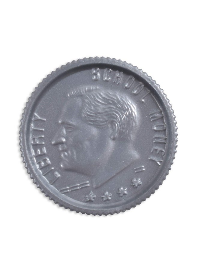 Learning Advantage -7523 Play Dimes - Set Of 100 Plastic Coins - Designed And Sized Like Real Us Currency - Teach Money Math With This Pretend Play Resource  - Image 1