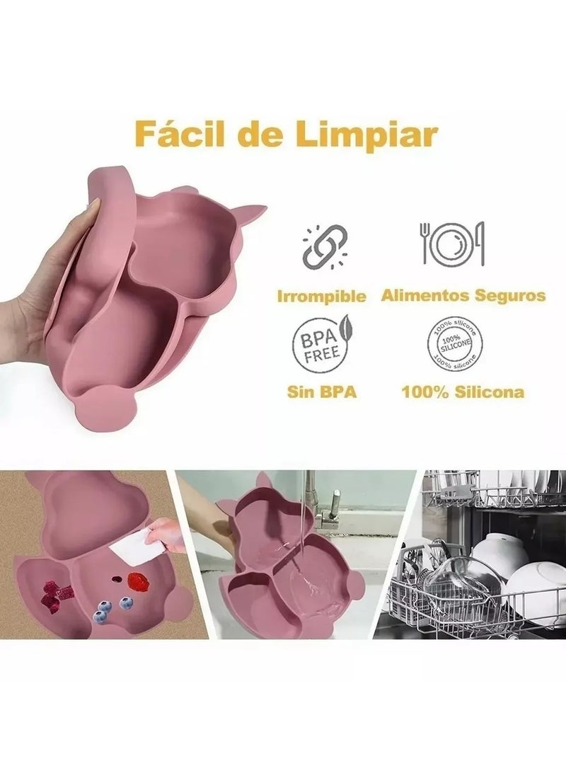 Non-Slip Silicone Feeding Set for Babies