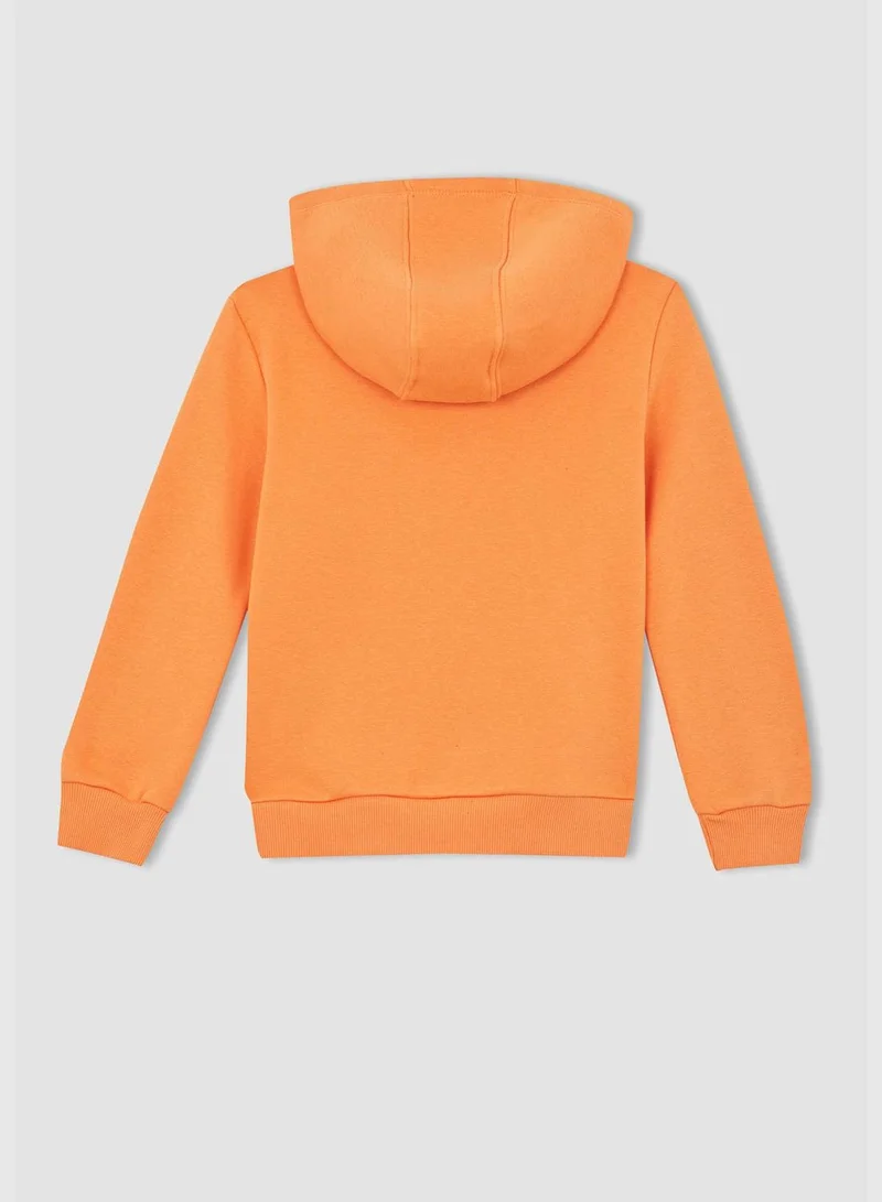 DeFacto Boy Oversize Fit Hooded Long Sleeve Knitted Sweat Shirt