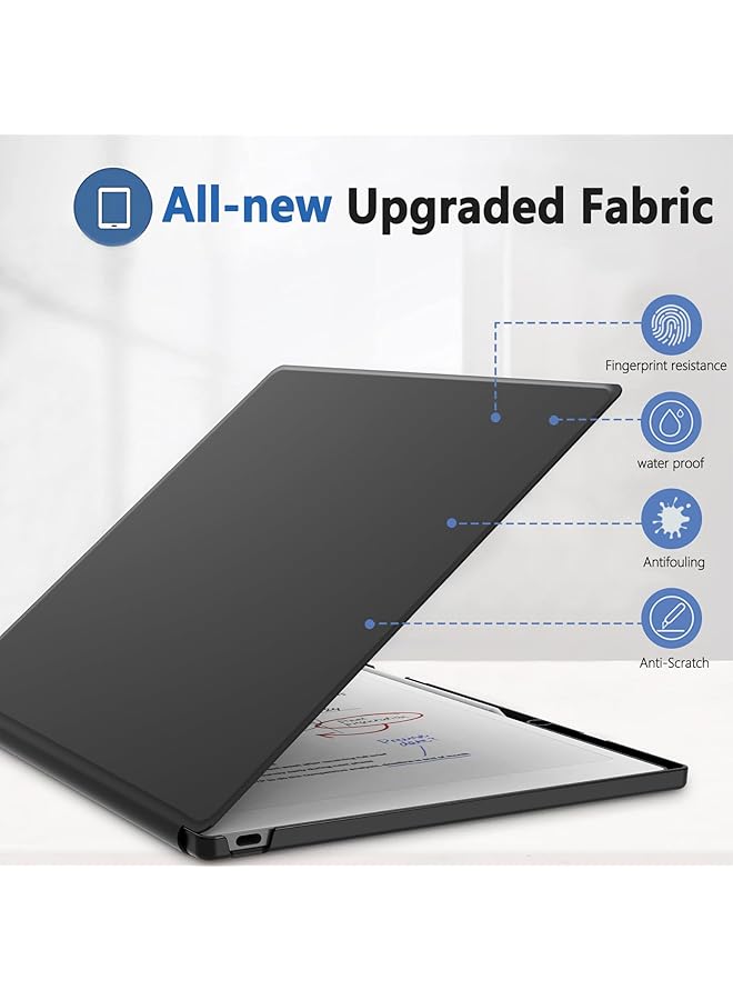 إيروريكس حافظة لجهاز تابلت ريماركابل بيبر برو مقاس 11.8 بوصة، إصدار 2024، حافظة رفيعة وخفيفة الوزن بتصميم تلقائي السكون والاستيقاظ لجهاز ريماركابل بيبر برو الرقمي مع حامل قلم، باللون الأسود - Image 3