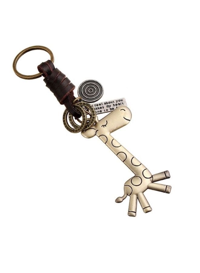 NIBEMINENT Punk Retro Style Weave Leather Key Chain - Image 1