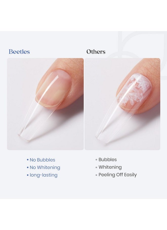 beetles Gel Polish - Beetles Nail Glue No Uv Light Needed Nail Bond Brush in Nail Glue for Press On Nails Fake Nails Super Strong Nail Glue for Nail Tips Long Lasting Acrylic Nails Gel Glue Valentines Gift for Women 10ML - Image 1