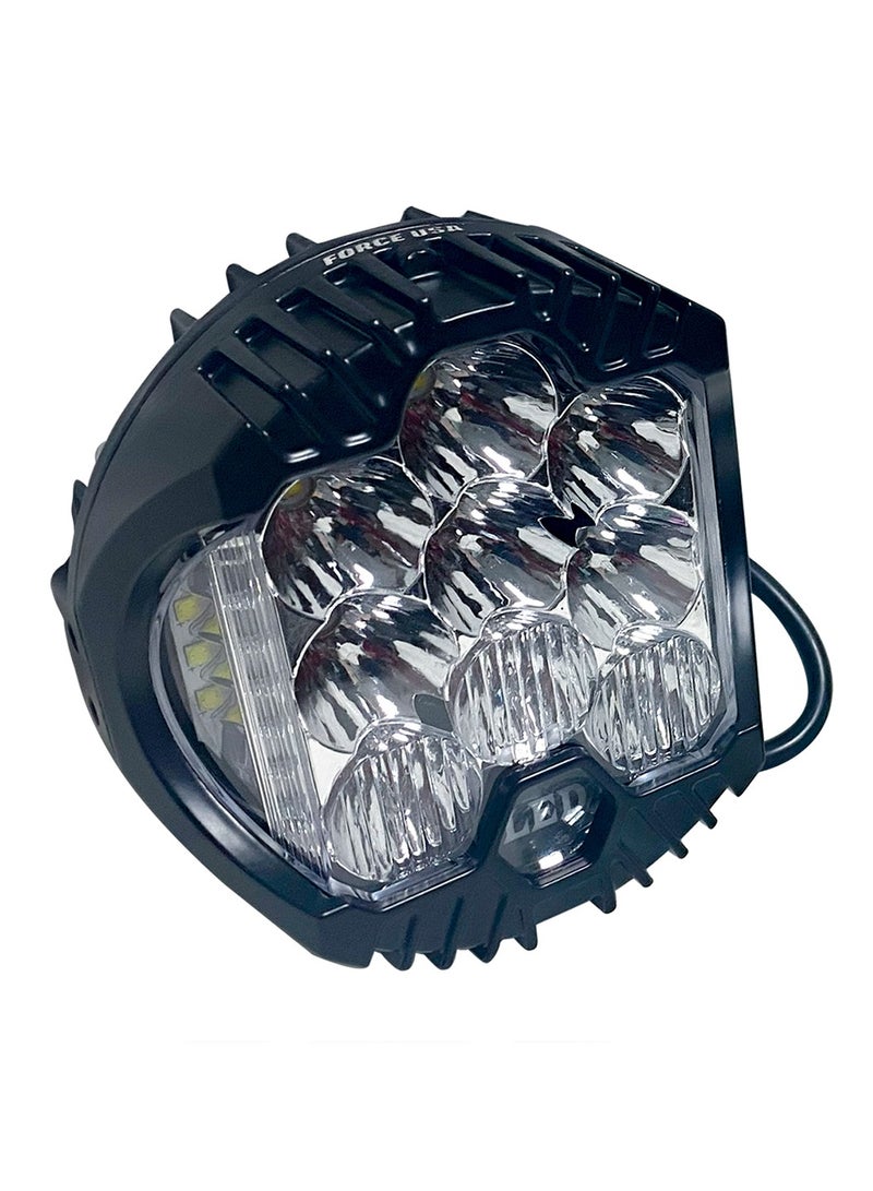 FORCE USA مصباح تخييم دائري LED - مصباح مدمج، متين، ومتعدد الاستخدامات للتخييم، القيادة على الطرق الوعرة، إصلاح المركبات، والطوارئ مع أداء طويل الأمد - Image 3