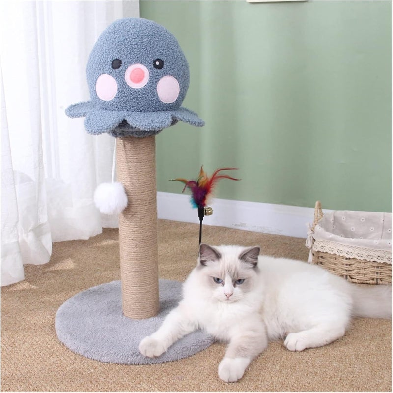 Cat Tower Cat Climbing Frame, cat Scratching Board, Post, Litter, Jumping Platform Tree, one Toy - Image 2