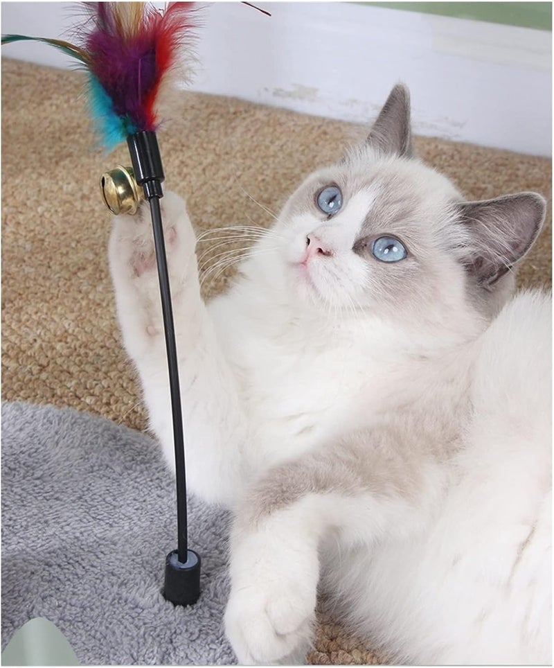 Cat Tower Cat Climbing Frame, cat Scratching Board, Post, Litter, Jumping Platform Tree, one Toy - Image 4