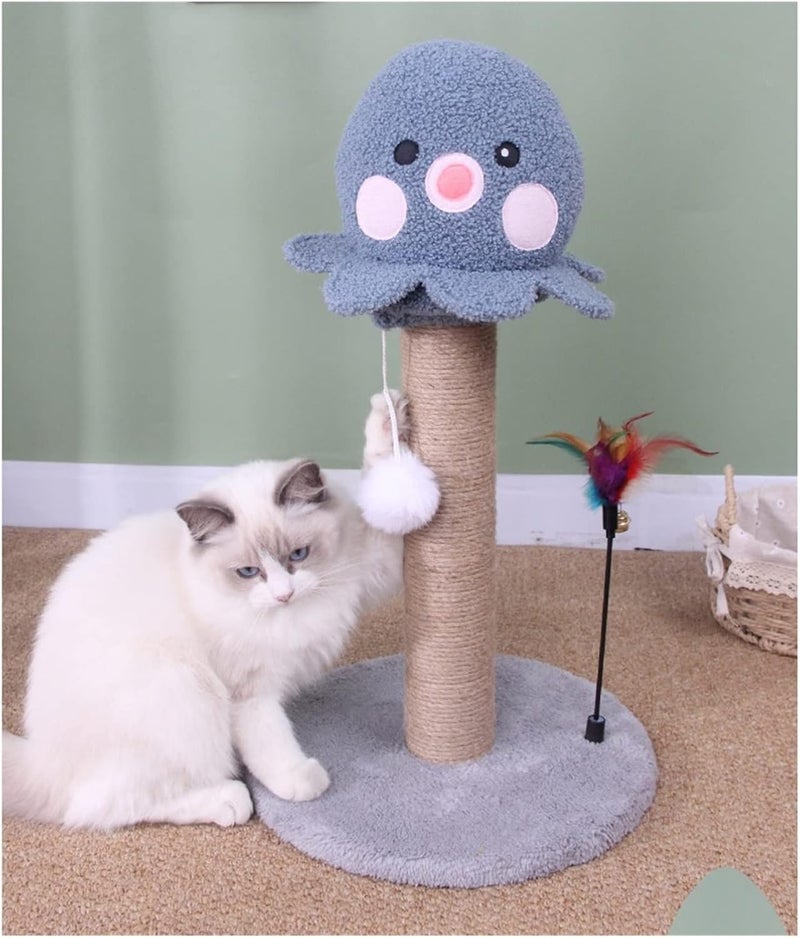 Cat Tower Cat Climbing Frame, cat Scratching Board, Post, Litter, Jumping Platform Tree, one Toy - Image 5