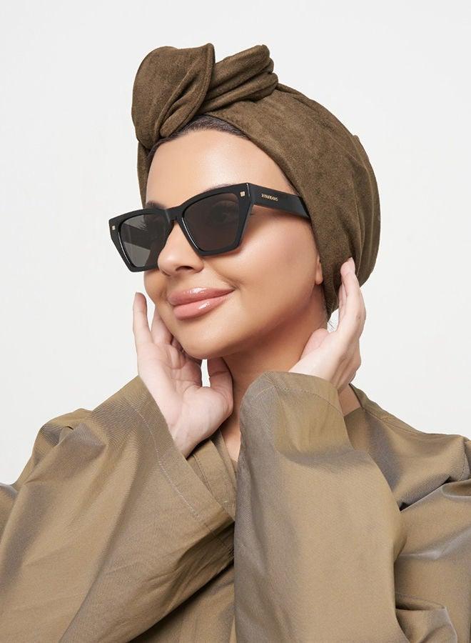 30 سندايز نظارات شمسية نسائية رودس عين القطة حماية من الأشعة فوق البنفسجية  أسود رمادي - Image 5