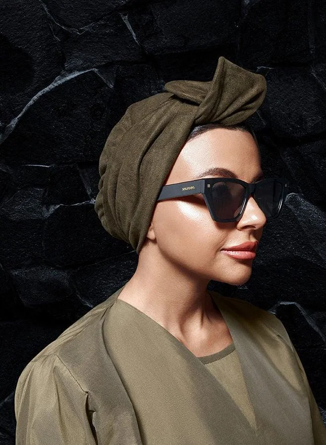 30 سندايز نظارات شمسية نسائية رودس عين القطة حماية من الأشعة فوق البنفسجية  أسود رمادي