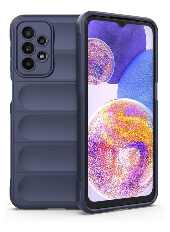 Magic Shield Tpu Silicone Shockproof Phone Case For Samsung Galaxy A23 Blue - Image 1