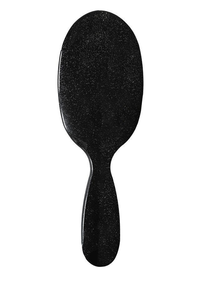 Rock & Ruddle Natural Pure Boar Bristle Hair Brush for Women & Kids (Large, 21cm) - Perfect for Wet or Dry Hair, Detangling Smoothing Blowdrying - Made in UK - Stardust Black Shimmer - Image 1