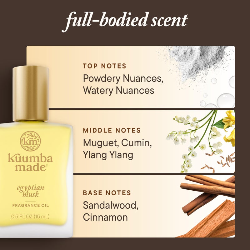 Kuumba Made Egyptian Musk Fragrance Oil 0.5 fl oz (15ml) | Alcohol Free - Image 5