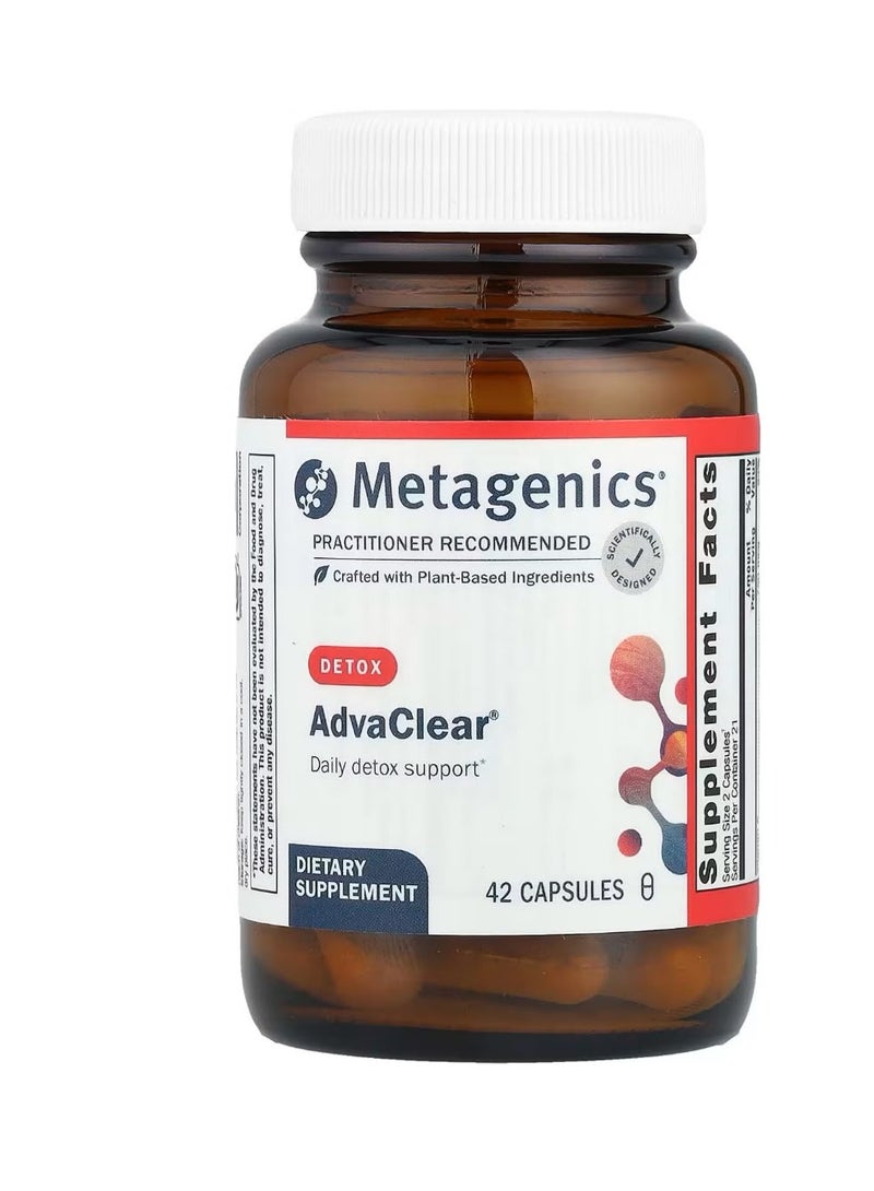 إكسلير Metagenics مكمل أدفاكلير (AdvaClear®)، 42 كبسولة - Image 1