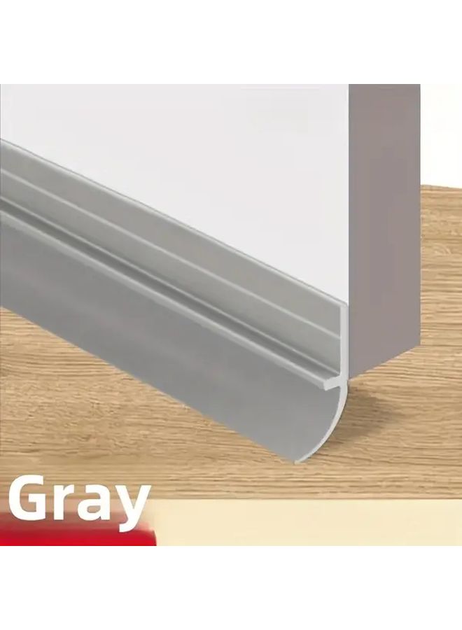 2 Pcs 39.3 Inch TPE Black Weatherproof Door Bottom Seal Strip Soundproof Windproof Insulated Seal For Wooden Glass Doors Blocks Dust Insects Pollen Durable Flexible Home Energy Saving Draft Stopper - Image 5