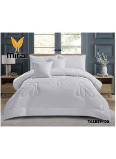 Miral Double Comforter Set – 6 Pieces – Soft Comforter 220×240 cm – Bed Sheet 200×200×30 cm  - Image 1