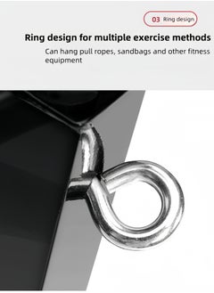 nihao The latest Wall Punching Single and Double Poles Wall Mounted Pull Up Bar, Thicken Steel Max Load 300 lbs，Punch Bag and TRX Training Hook for Home Gym Upper Body Workout Chin up Bar for Garage  - Image 3