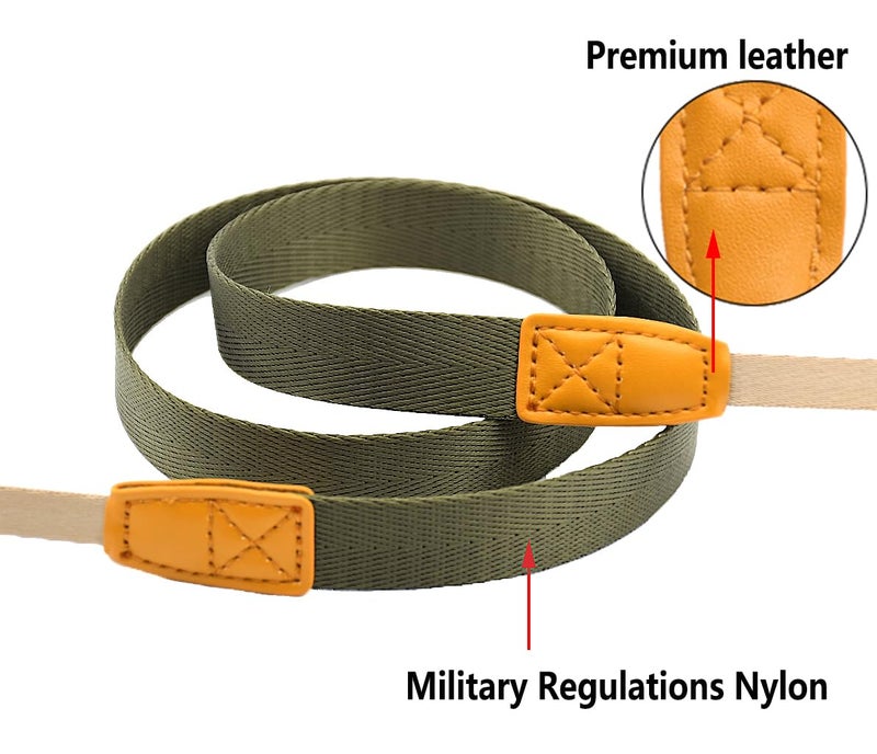 Eorefo Camera Strap Camera Neck Strap with Quick-release Buckles for Mirrorless Camera.ï¼ˆArmy Greenï¼‰ - Image 2