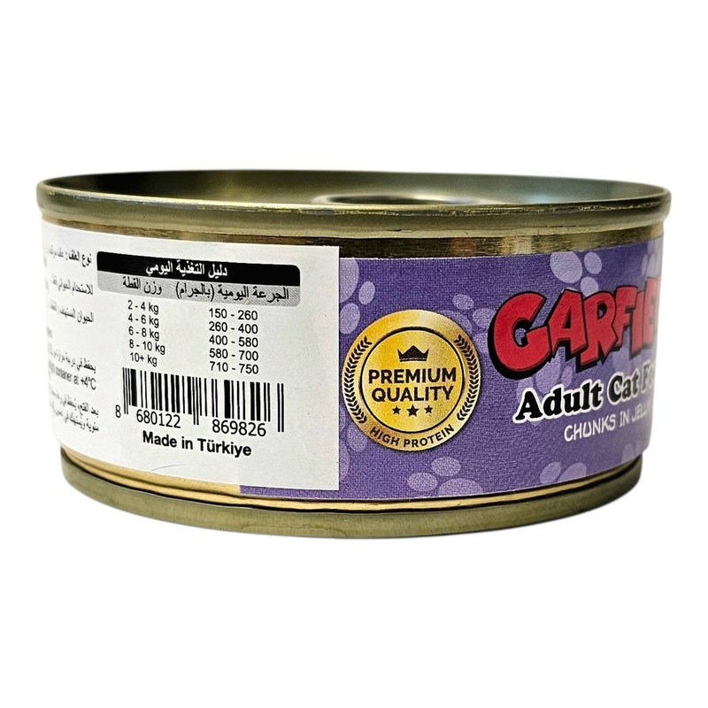 Garfield | Wet Food for Adult Cats with Chicken Flavor 100 g ×12 Pcs | Complete High Protein Nutrition for Daily Energy and Vitality | Balanced Formula for Digestive and Immune Support | Soft Moist Texture. - Image 5