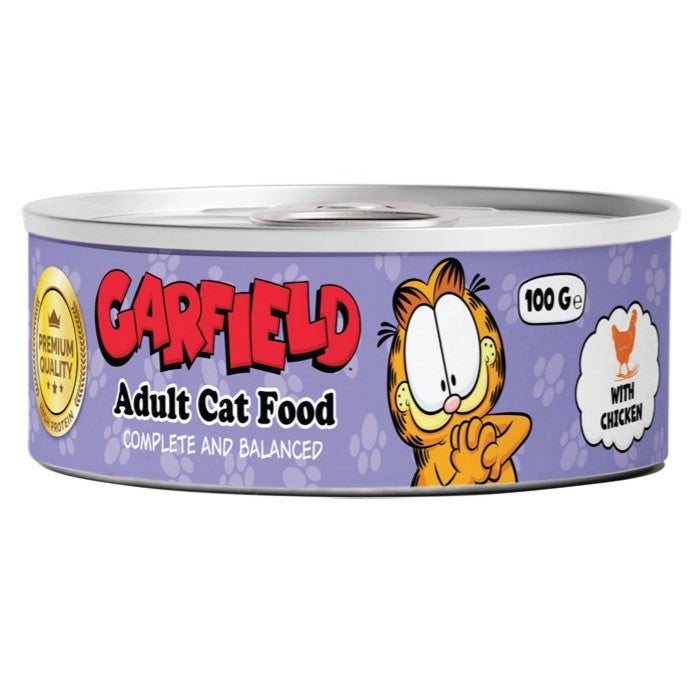 Garfield | Wet Food for Adult Cats with Chicken Flavor 100 g ×12 Pcs | Complete High Protein Nutrition for Daily Energy and Vitality | Balanced Formula for Digestive and Immune Support | Soft Moist Texture. - Image 2