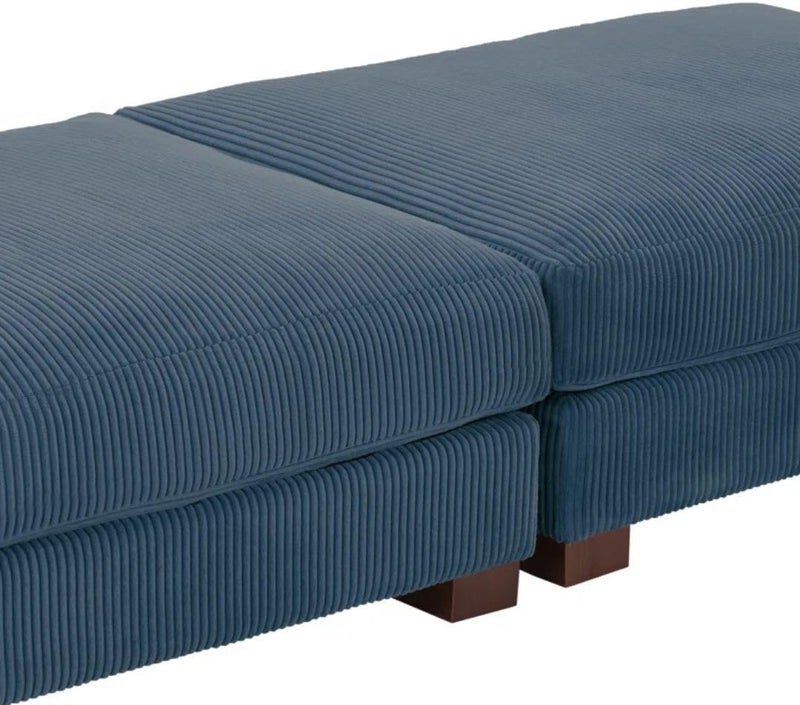 Comfynest Corduroy Modular Ottoman Set - Image 3