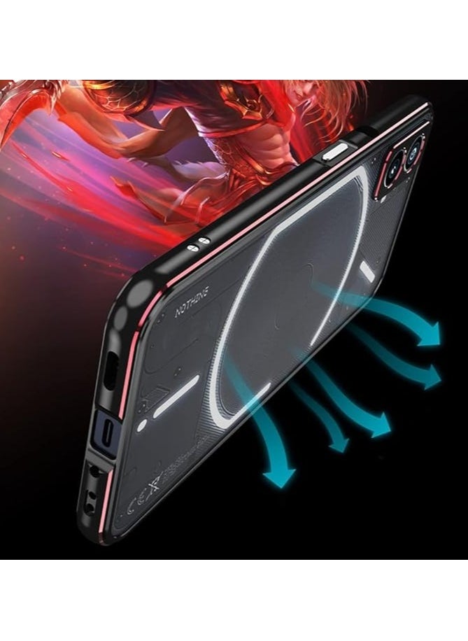 Generic - Case for Nothing Phone 2a, Aluminum Metal bumper Frame Slim Cover phone case, Shock Absorption Anti-Scratch Full Around Protection Cover for Nothing Phone 2a - Image 1