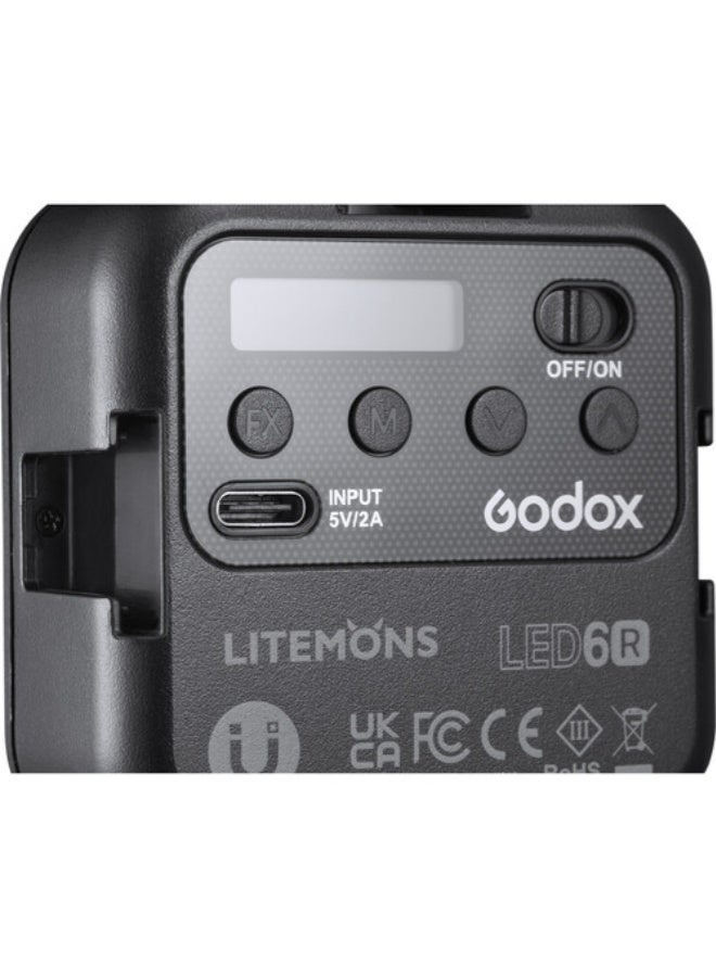 Godox Godox Litemons RGB Pocket-Size LED Video Light (RGB & 3200 to 6500K)  - Image 5