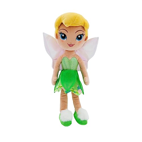 Disney Store Official Disney Princess Plush Doll Tinker Bell from Peter Pan Medium 14 Inches Disney Princess Dolls with Embroidered Features Disney Plush Toys Princess Toys for Girls - Image 1