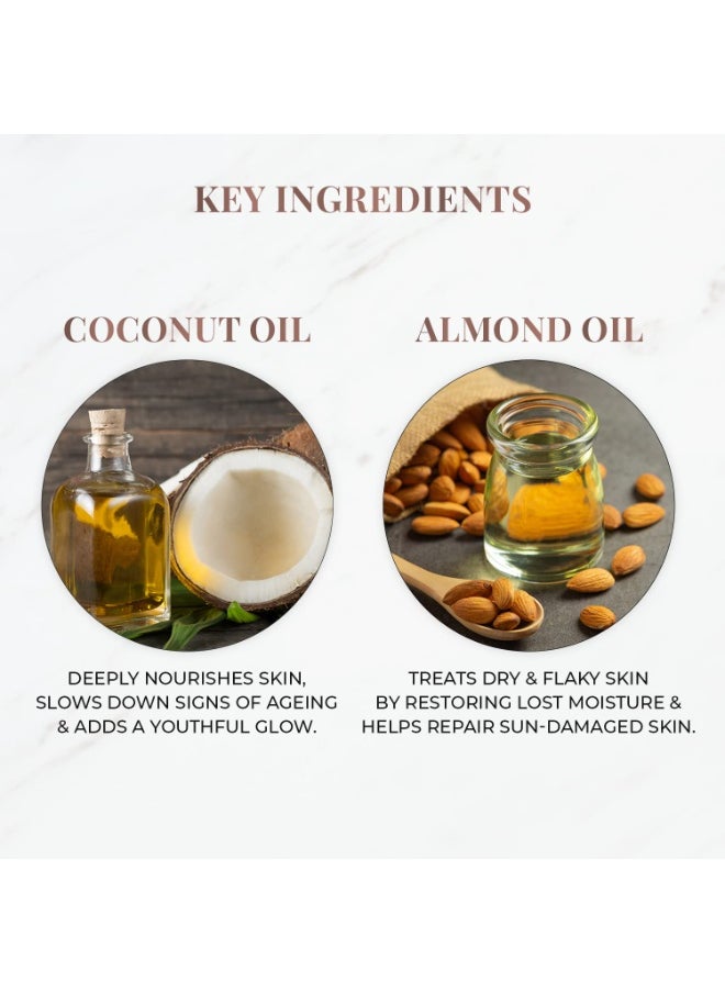 Just Herbs Nourishing Body Milk with Coconut & Almond for Men & Women | Hydrating Body Lotion for Winter Dryness- 300 ml  - Image 5