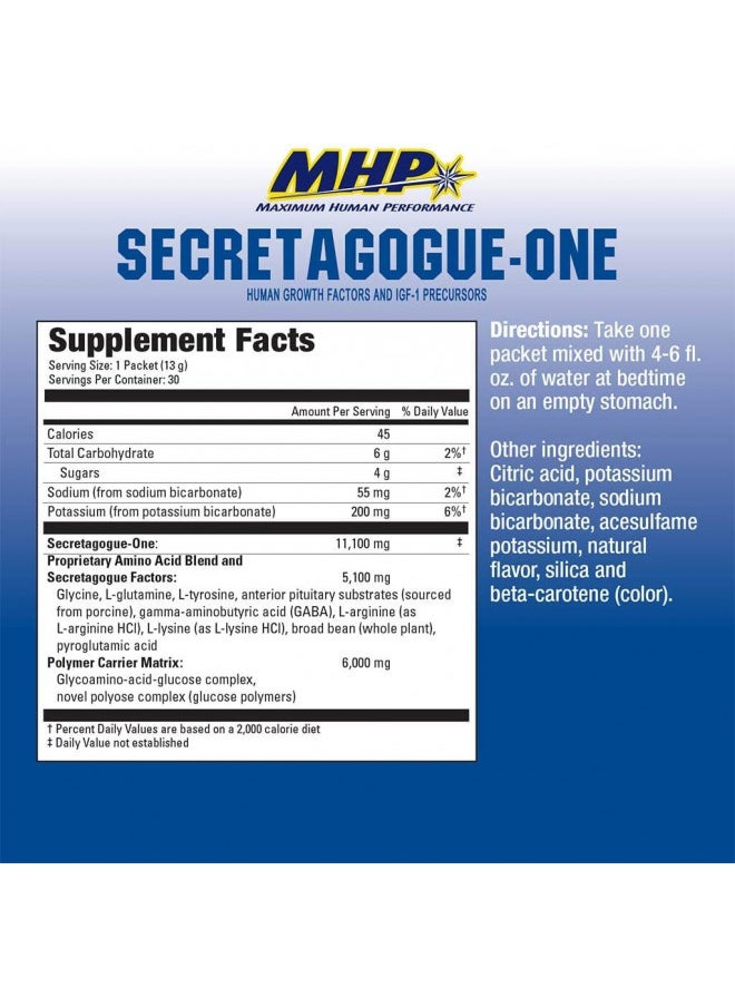 Maximum Human Performance MHP Secretagogue Clinical Strength-Gold, Orange, 30 Count  - Image 2