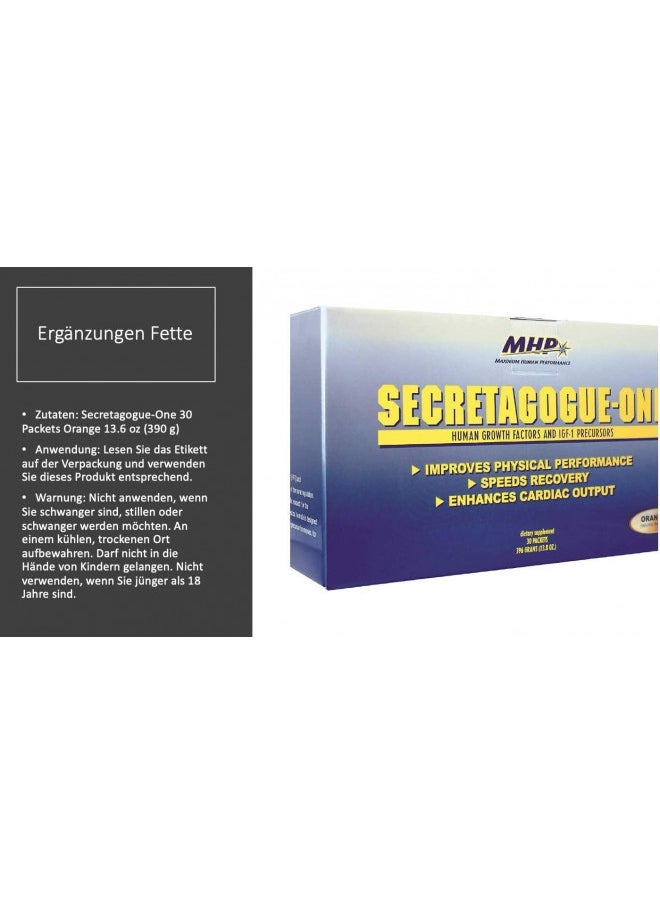 Maximum Human Performance MHP Secretagogue Clinical Strength-Gold, Orange, 30 Count  - Image 3