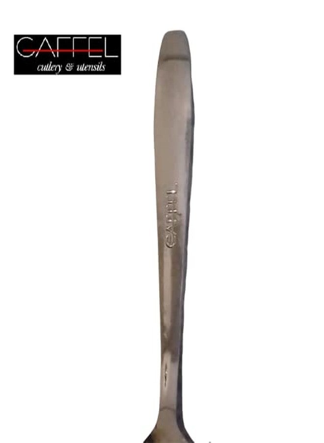 GAFFEL Stainless Steel 6 Pcs Baby Spoon Set (Hammered Handle)/Dinner Table Medium Spoon Set, Length 16.5cm,Thickness 1.5mm/ Cutlery Set Silver-6 Pcs Set - Image 3