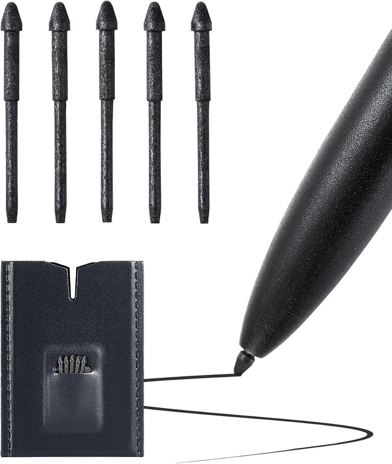 iFLYTEK 5 قطع حشوات أقلام لجهاز AINOTE 2 اللوحي لتدوين الملاحظات، أطراف قلم الكتابة للقلم الإلكتروني ، أطراف بديلة مزودة بمشبك وأداة مدمجة للتثبيت والإزالة - Image 1