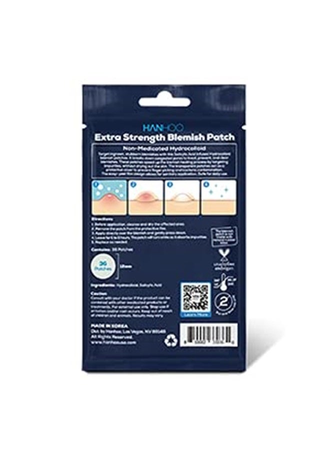 HANHOO Extra Strength Blemish Patch Non-Medicated Hydrocolloid - 36 Patches - Image 2