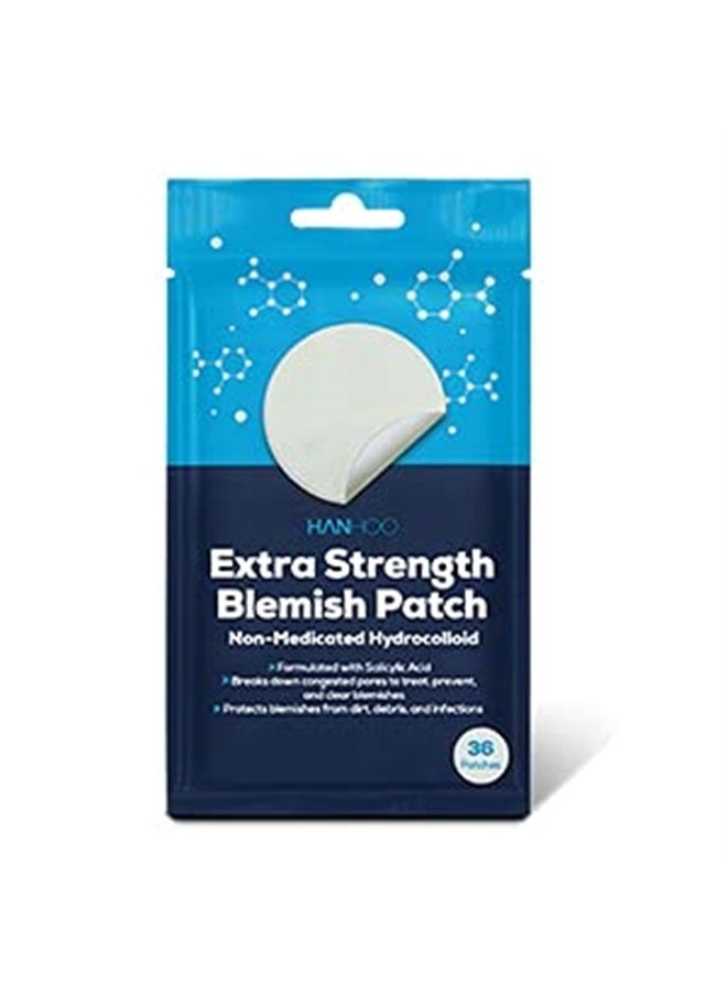 HANHOO Extra Strength Blemish Patch Non-Medicated Hydrocolloid - 36 Patches - Image 1