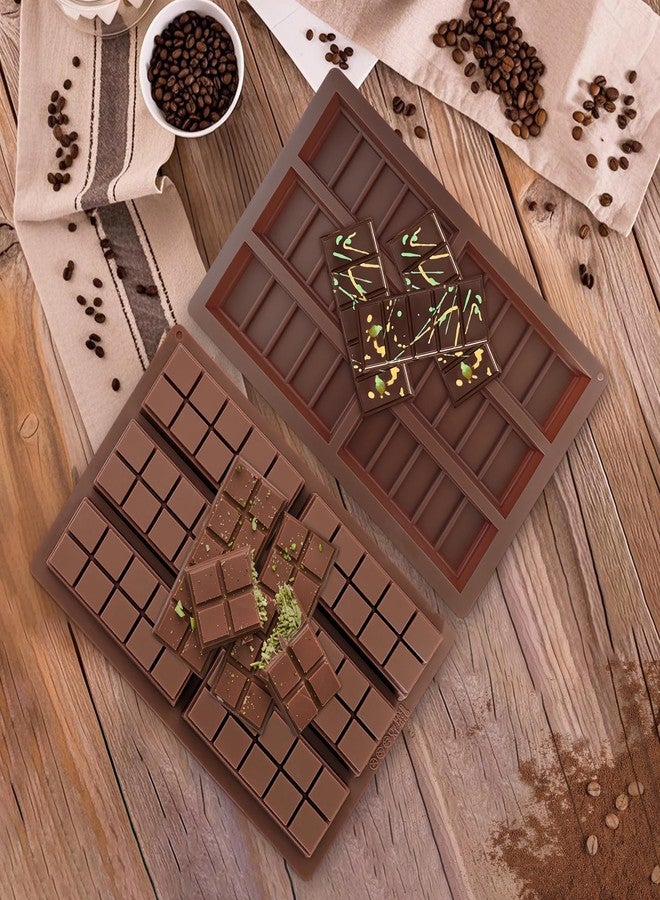 YIFOCUS 2 Pack Silicone Chocolate Bar Molds - Non-Stick Deep Dubai Chocolate Mold for Candy Bars, Pistachio, Homemade Energy,Protein Bars, Homemade Desserts (Reusable, Break Apart Design, Dishwasher Safe) - Image 5