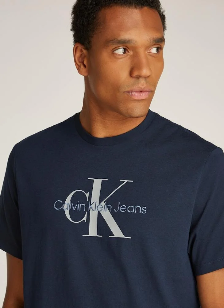 كالفن كلاين جينز Logo Short Sleeve Crew Neck T-Shirt