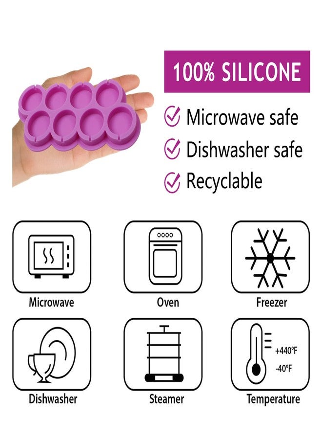 acvcatto Lollipop Molds Silicone, 2 Packs Large Candy Round Molds with 8-Cavity, for Lollipops Gummy Jelly Ice for Birthday Wedding Baby Shower Thanksgiving Party - Image 3