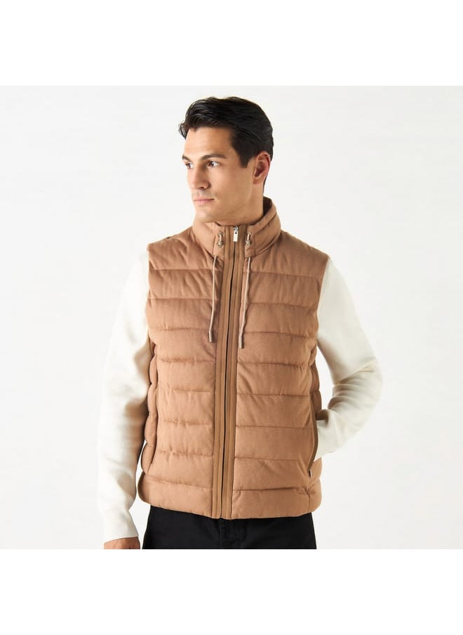 Iconic Iconic Quilted Zip Through Gilete with Pockets  - Image 1