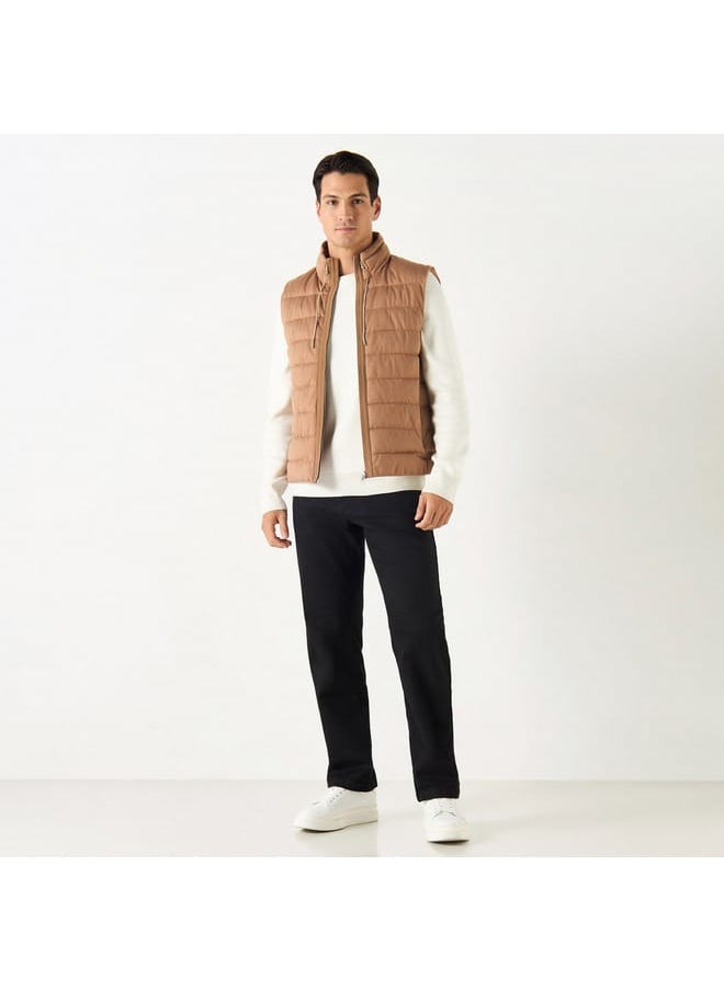Iconic Iconic Quilted Zip Through Gilete with Pockets  - Image 2